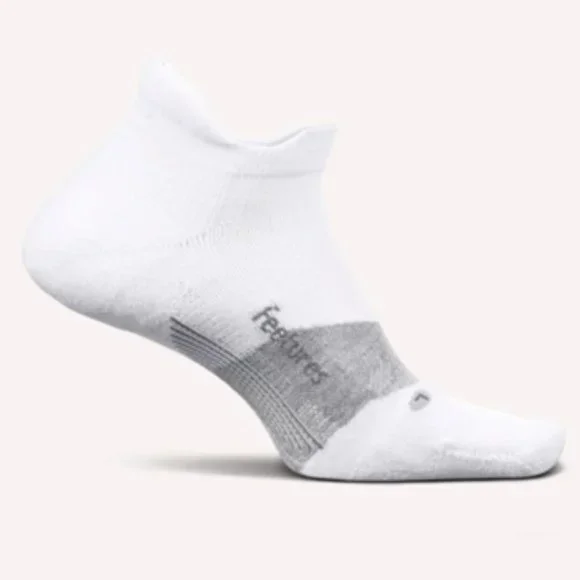 2-Pack Feetures Elite Golf Max Cushion No Show Socks - White - Picture 2 of 3